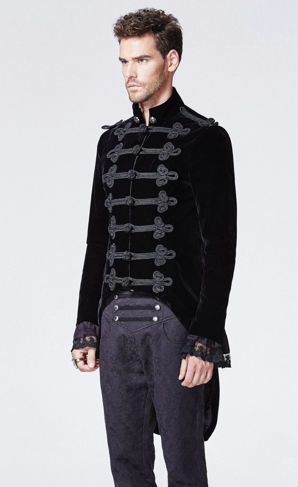 Veste Gothique Homme Queue De Pie 'baron Noir' – Image 2