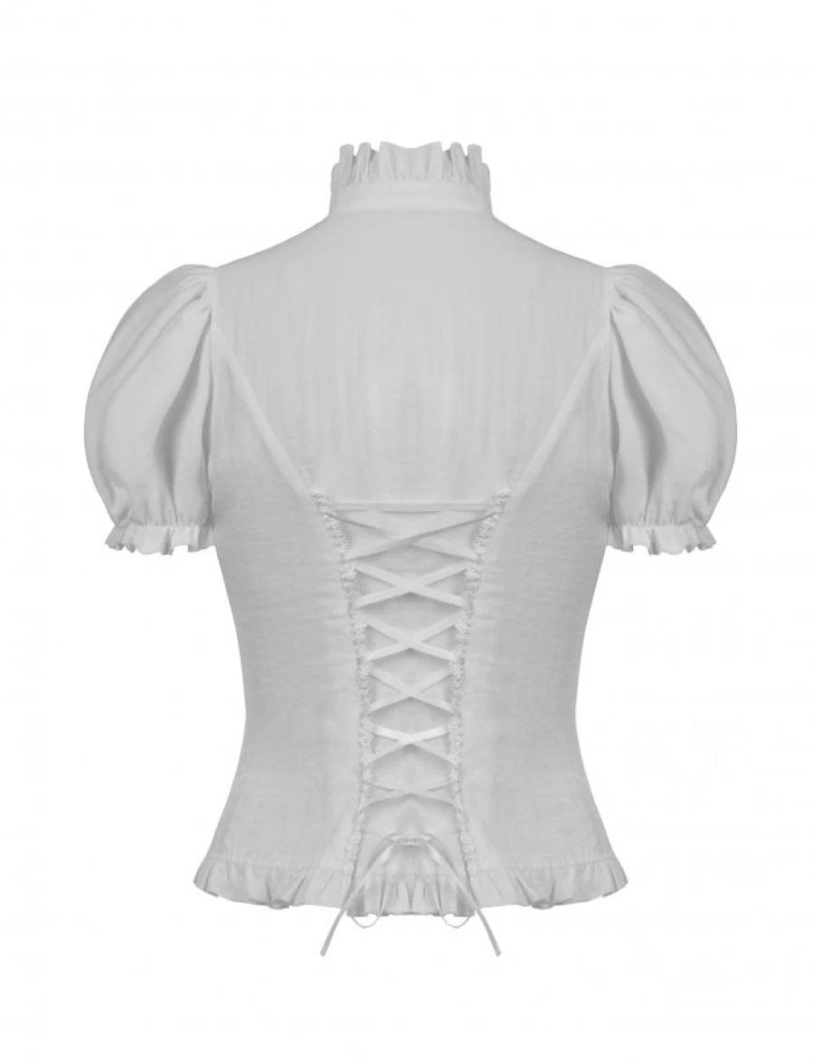 Chemisier Blanc DARK IN LOVE – Image 2