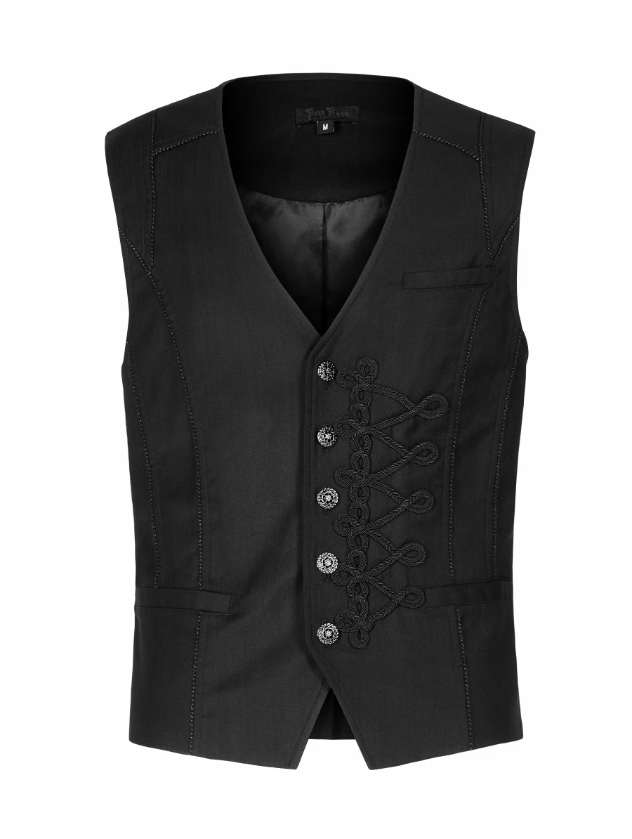 Gilet Sans Manches PUNK RAVE 'baron Noir' – Image 4