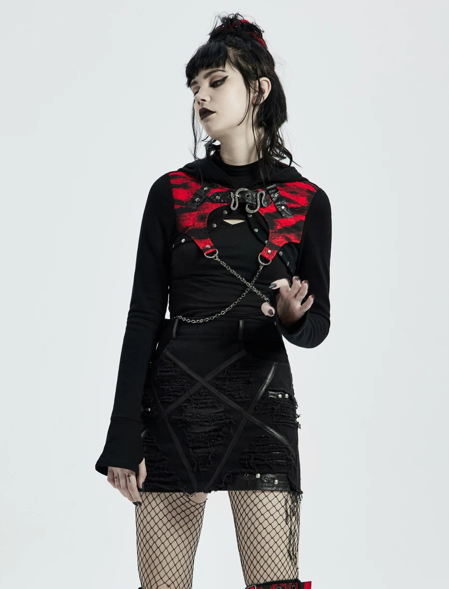 Jupe Post-apocalypse PUNK RAVE 'dark Decadence'