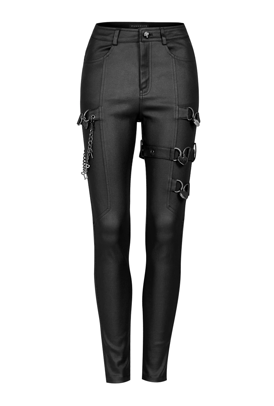 Pantalon Femme PUNK RAVE 'coeur Noir' – Image 6