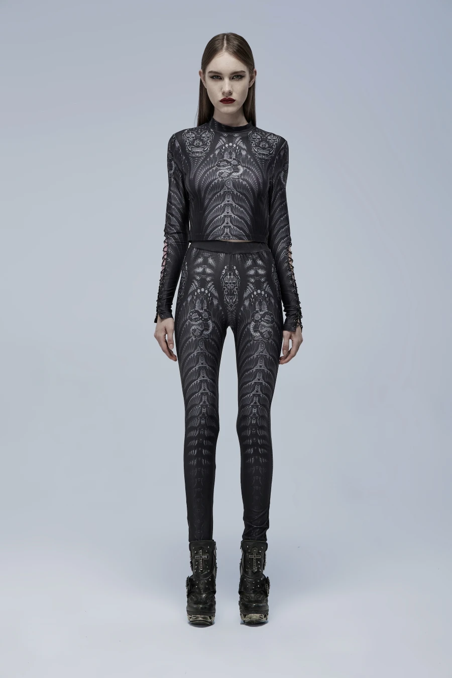 Haut Imprimé PUNK RAVE 'skeleton' – Image 2