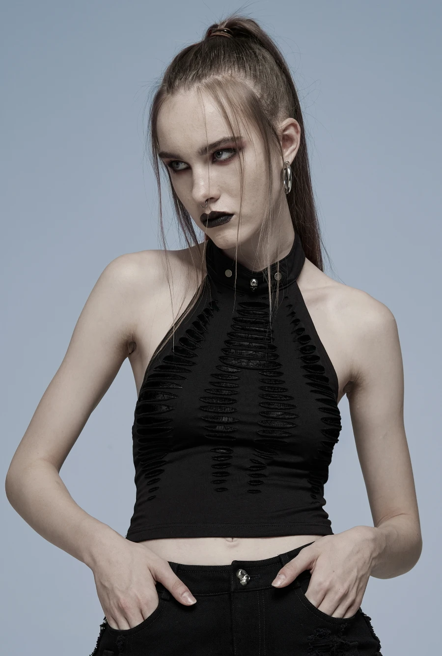 Top Gothique PUNK RAVE 'Sigga'