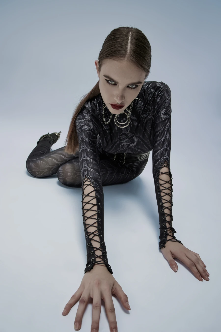 Haut Imprimé PUNK RAVE 'skeleton' – Image 4