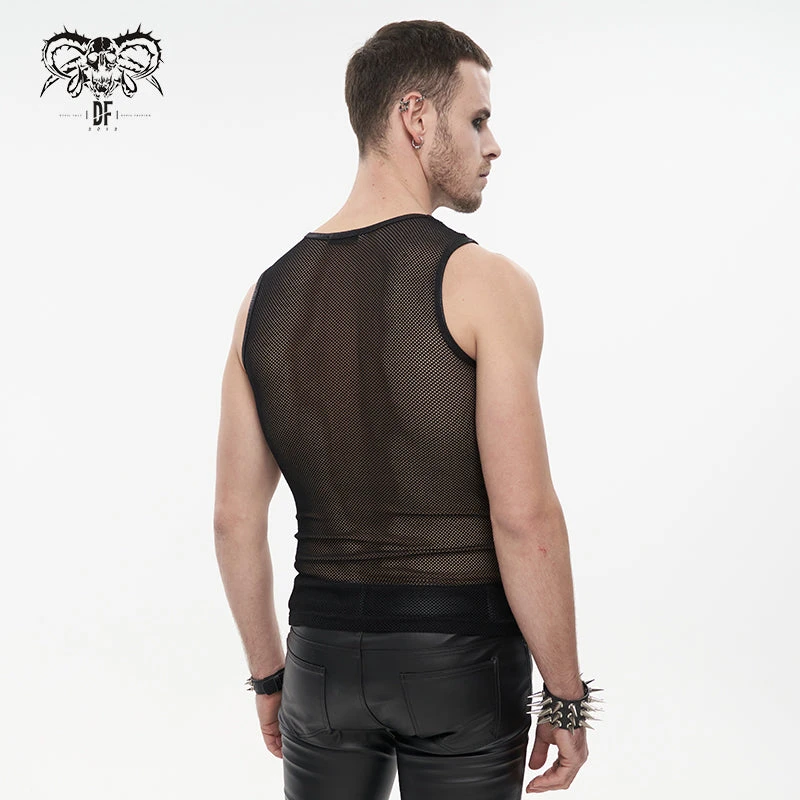 Débardeur Homme En Résille DEVIL FASHION – Image 3