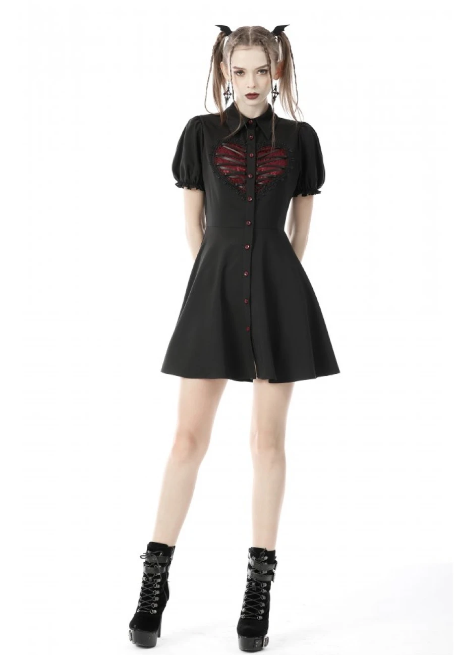 Robe Lolita DARK IN LOVE 'coeur Rouge' – Image 4