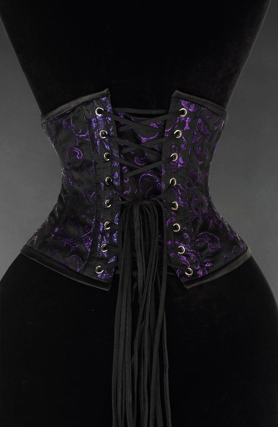 Serre-taille Gothique Brocarde Violet – Image 2