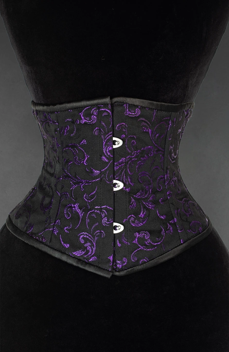 Serre-taille Gothique Brocarde Violet