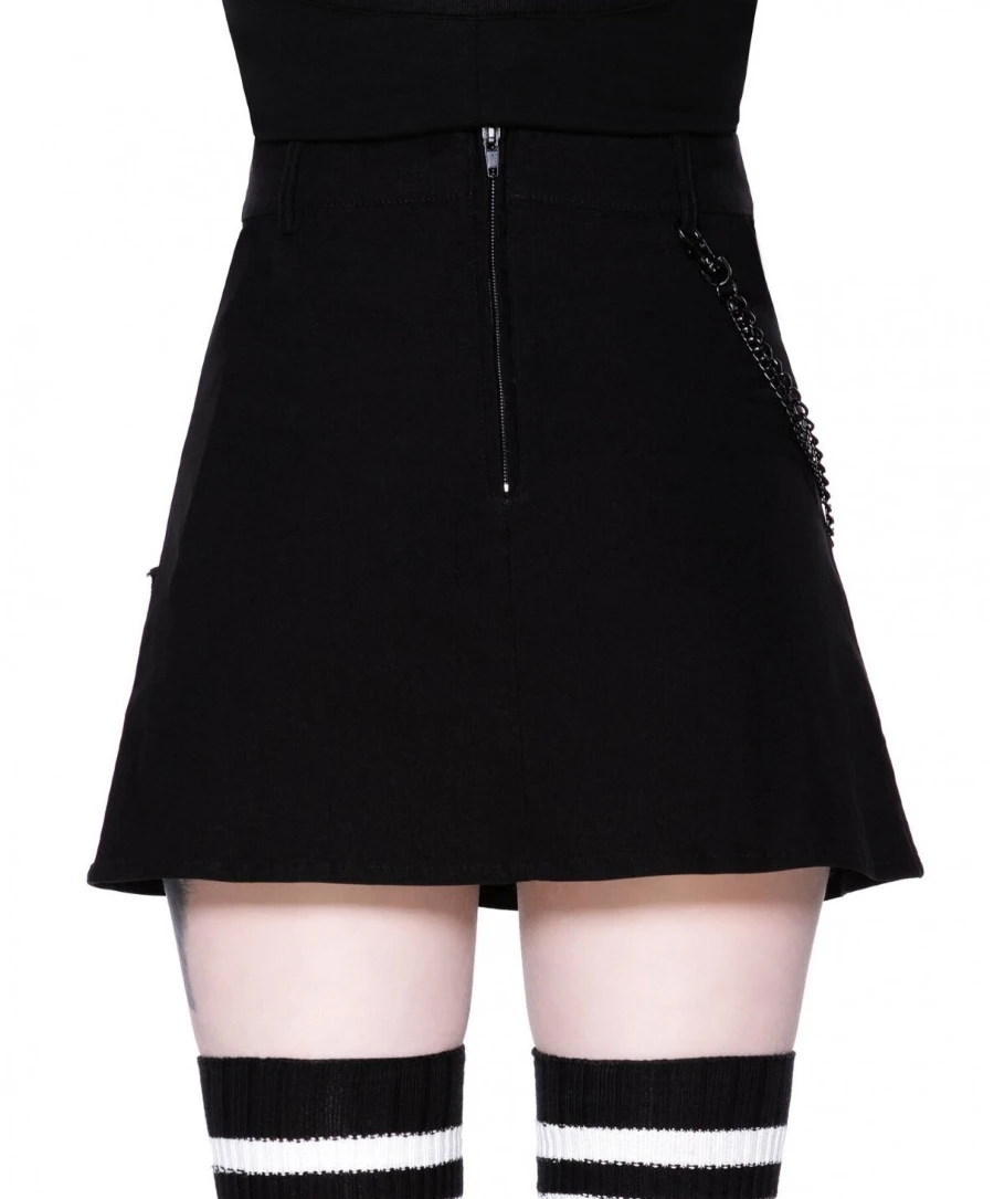 Mini Jupe KILLSTAR 'calling Alice Black' – Image 3