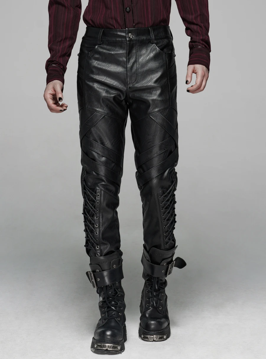 Pantalon Simili Cuir PUNK RAVE 'dimguard'