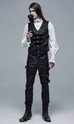 Pantalon Look Cuir PUNK RAVE 'darktas'