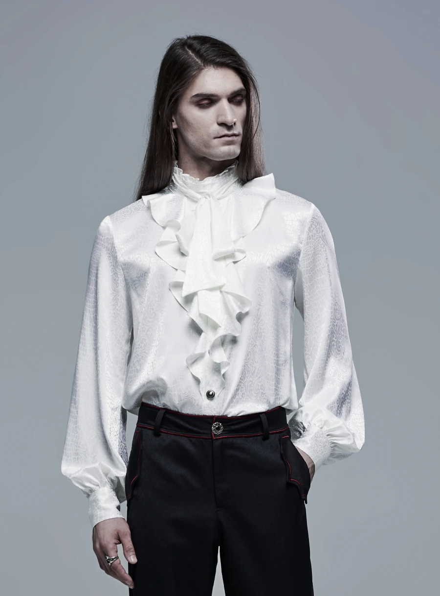 Chemise Vampire Blanche PUNK RAVE