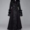 Long Manteau DEVIL FASHION 'black Sirena'