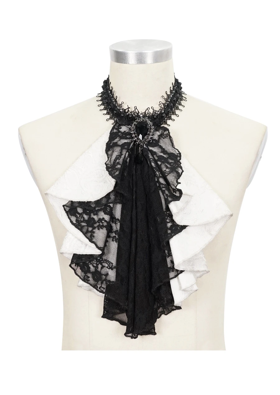 Jabot De Chemise Blanc DEVIL FASHION