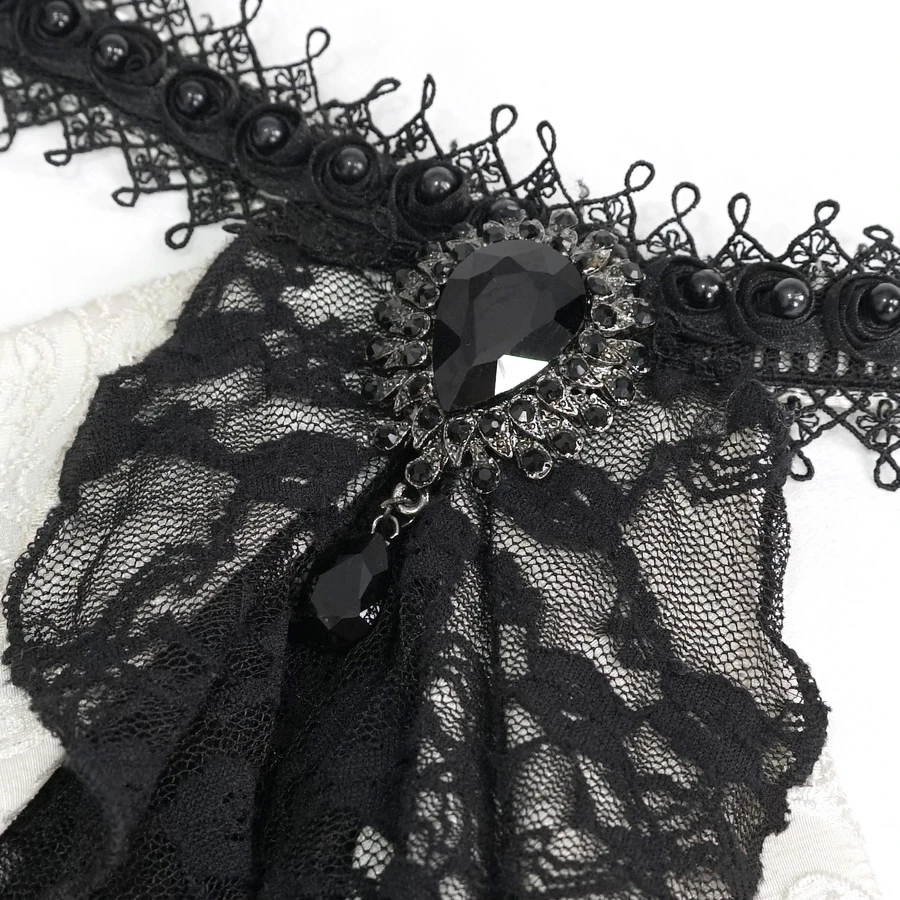 Jabot De Chemise Blanc DEVIL FASHION – Image 2