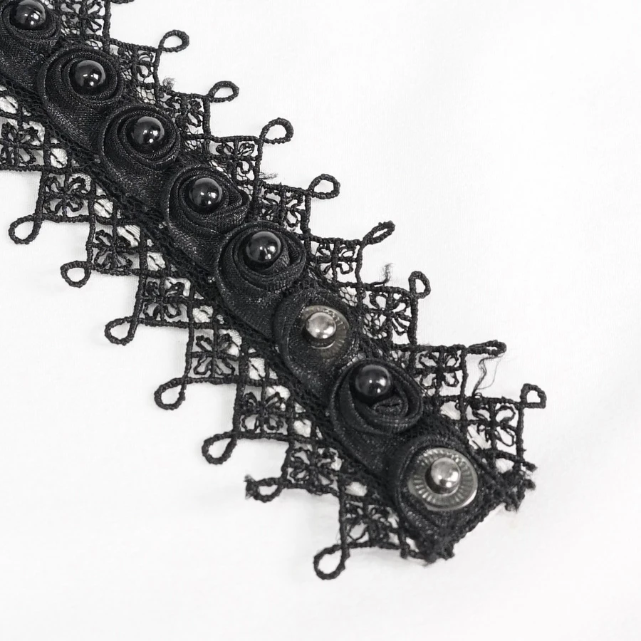 Jabot De Chemise Blanc DEVIL FASHION – Image 4