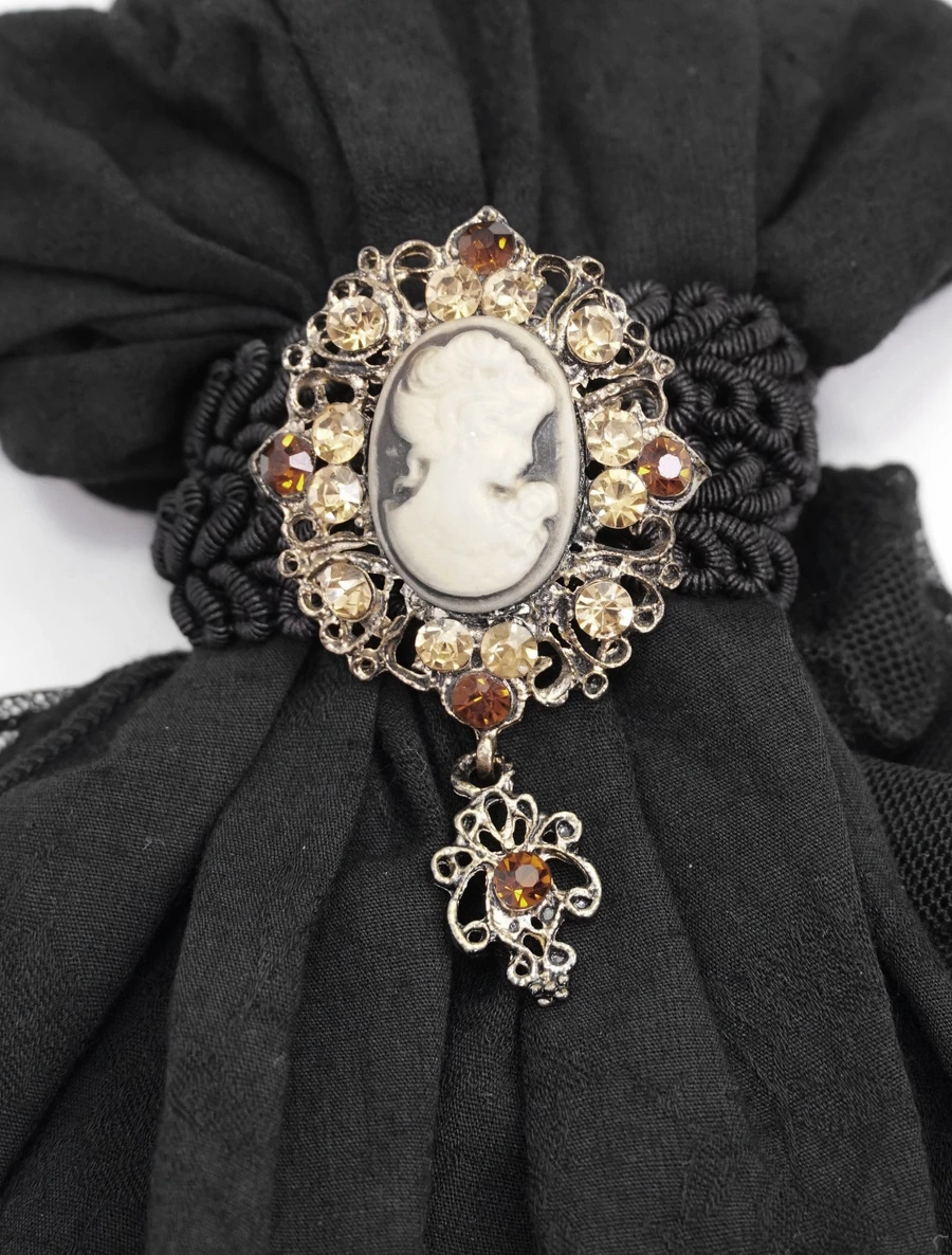 Jabot De Chemise Noir DEVIL FASHION – Image 3