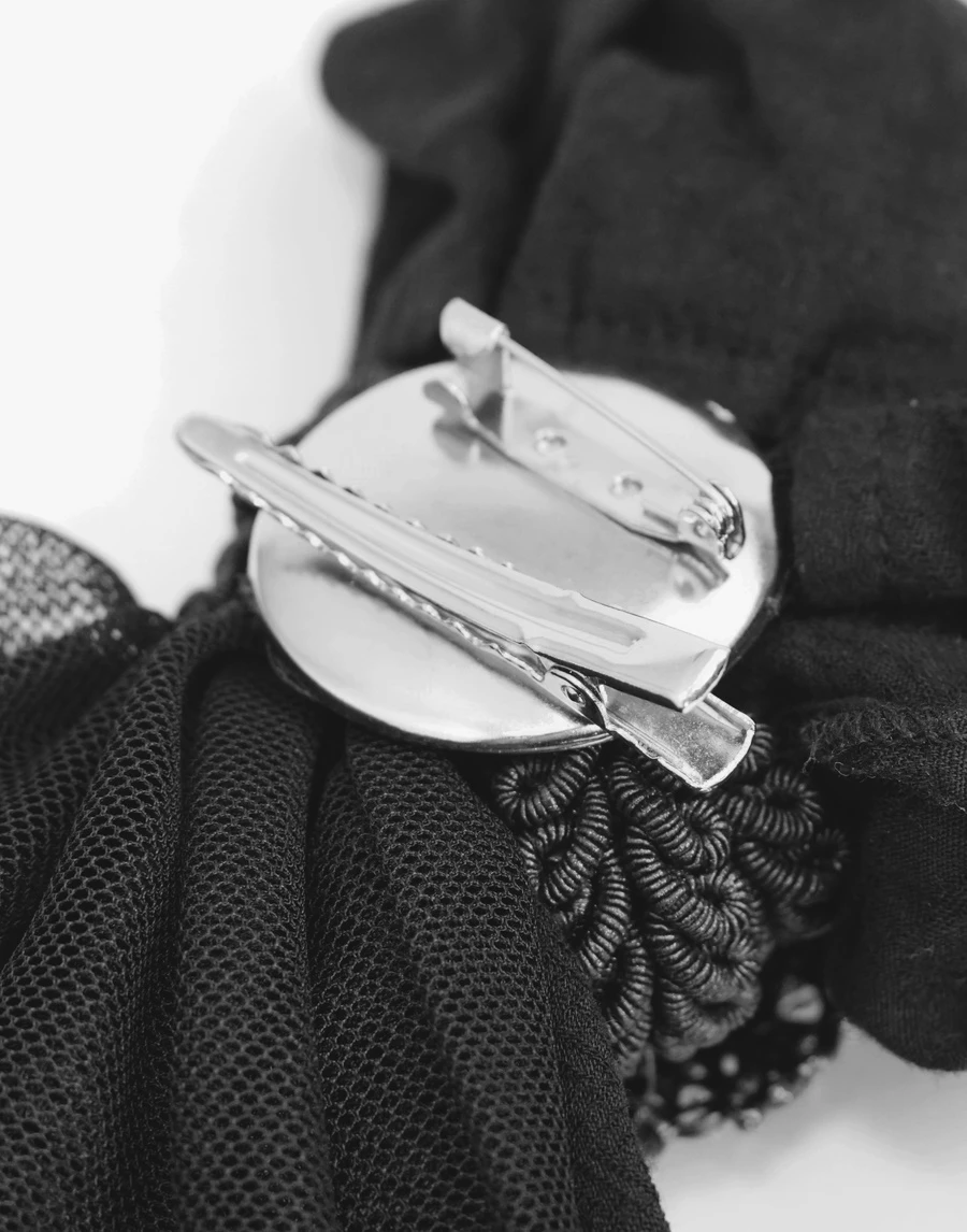 Jabot De Chemise Noir DEVIL FASHION – Image 4