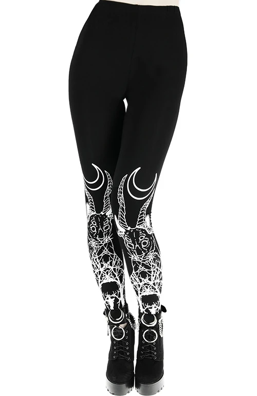 Leggings Noir RESTYLE 'domonic Cat'