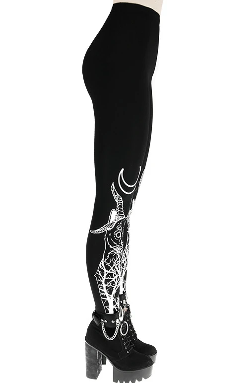 Leggings Noir RESTYLE 'domonic Cat' – Image 3