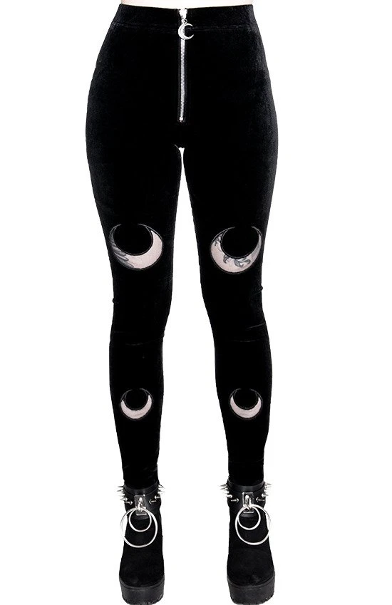 Leggings Velours RESTYLE 'double Crescent'