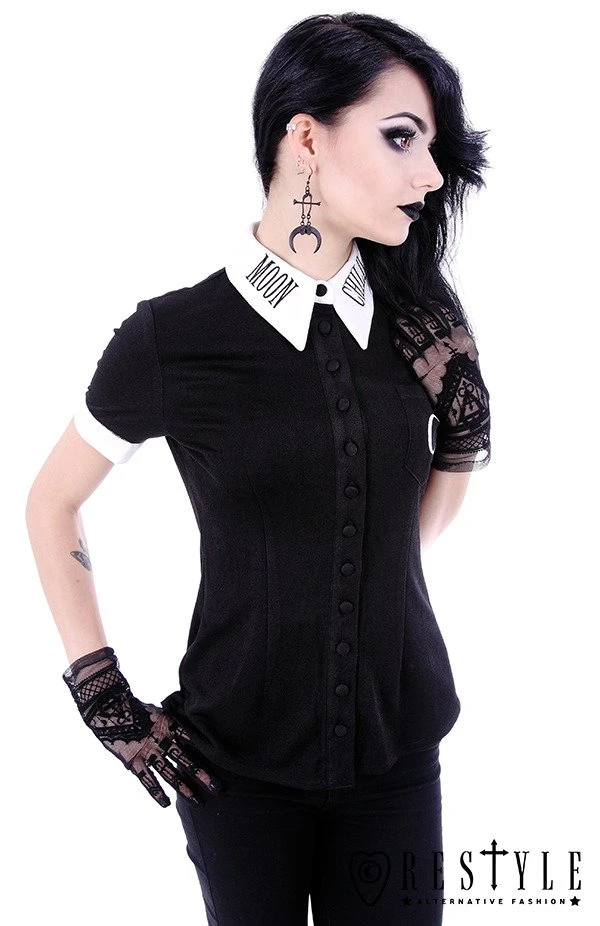 Chemisier Occulte Manches Courtes RESTYLE – Image 2