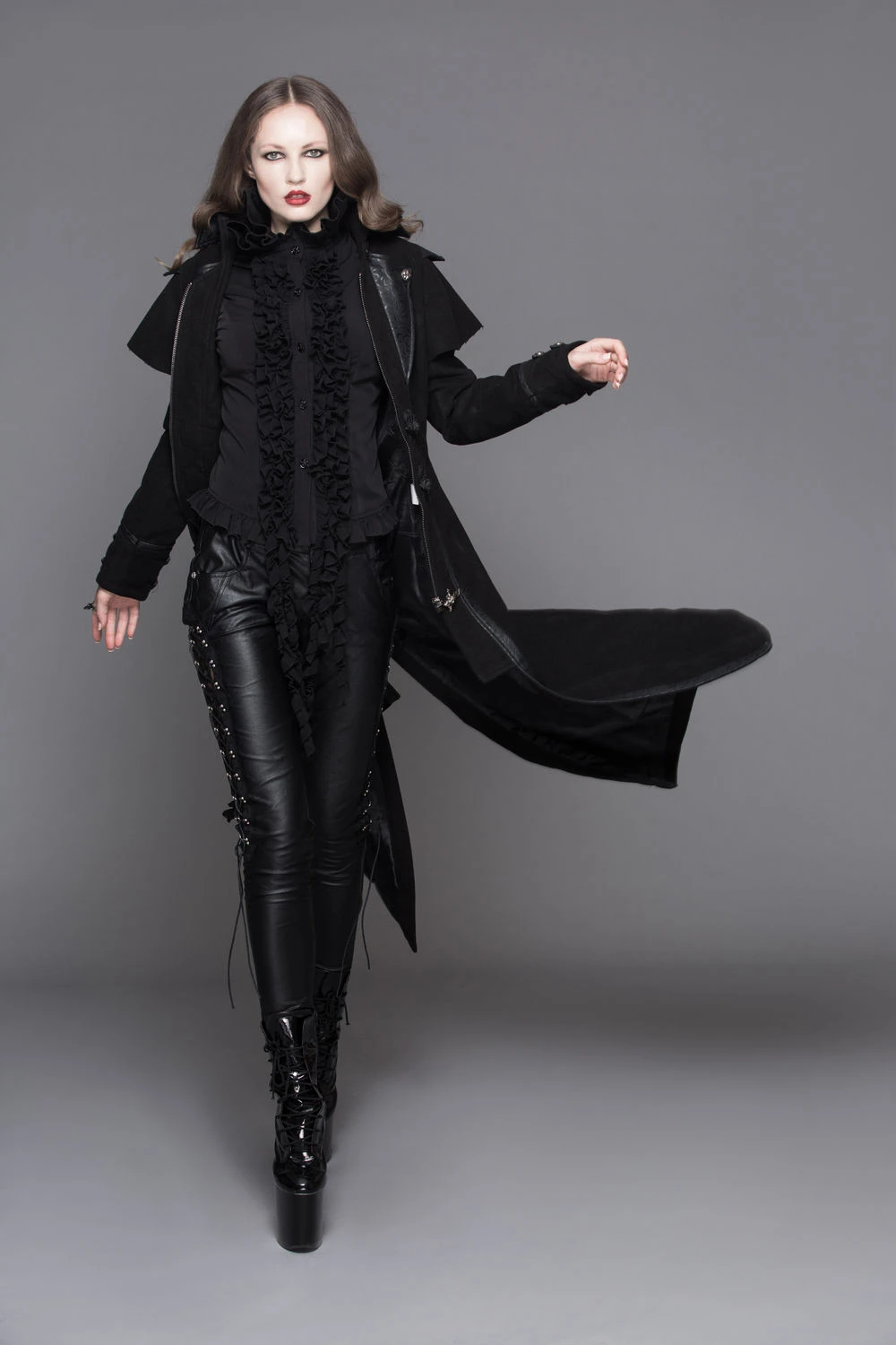 Manteau Gothique Femme DEVIL FASHION – Image 4