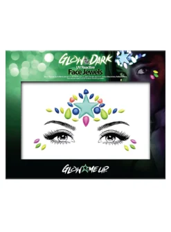 Glow In The Dark Bijoux Pour Le Visage Étoile