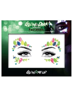 Glow In The Dark Bijoux Pour Le Visage Fleur