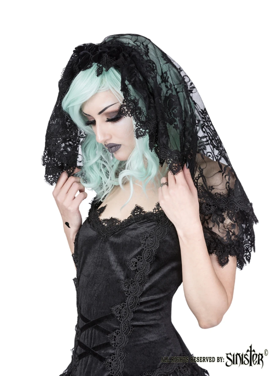 Voile Gothique SINISTER En Dentelle