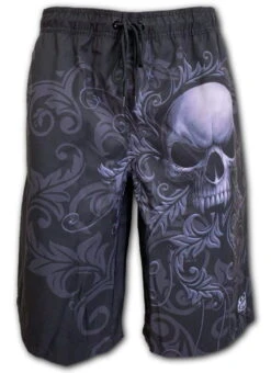 Short De Bain SPIRAL 'skull Scroll'