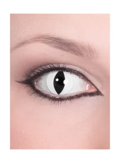 Lentilles De Contact Félin Blanches