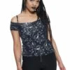 Haut KILLSTAR 'lulu Bardot Top'