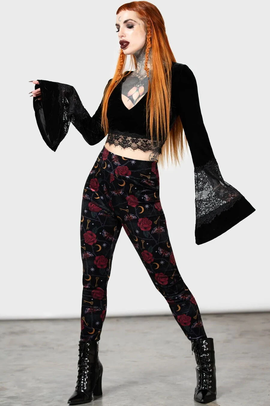 Leggings Velours KILLSTAR 'Ora'