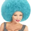 Perruque Afro XXL Bleu Clair