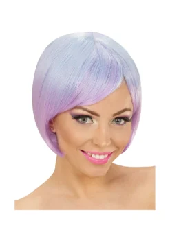 Perruque Femme Two-Tone Bleu-lilas