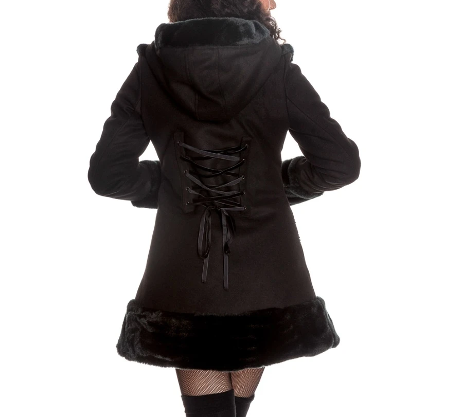 Manteau Gothique Lolita Noir HELL BUNNY – Image 2