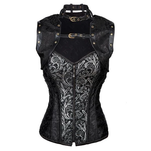 Corset Gothique Noir Et Son Boléro