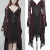 Robe Noire Et Rouge PUNK RAVE 'inkiria Blood'