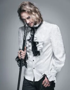 Chemise Gothique Vampire Blanche