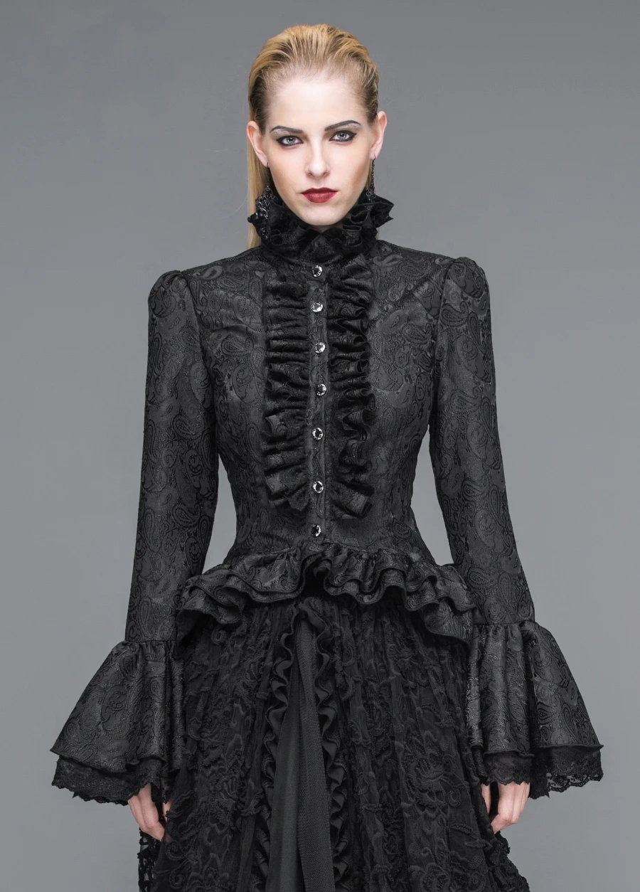 Chemisier Gothique Noir DEVIL FASHION – Image 3