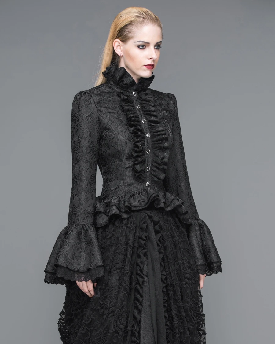 Chemisier Gothique Noir DEVIL FASHION – Image 2