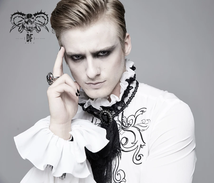 Chemise à Jabot DEVIL FASHION 'gothic Palace' – Image 5
