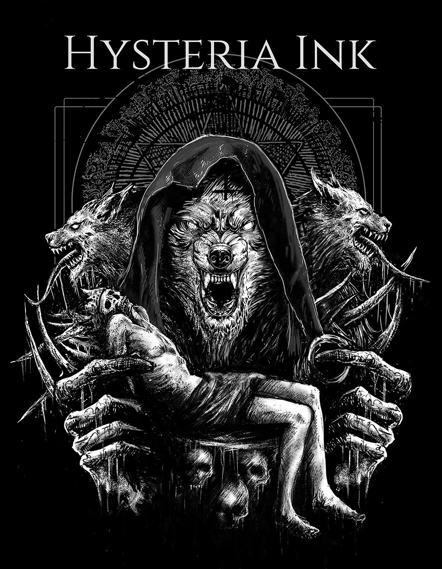 T-shirt HYSTERIA INK 'serigala' – Image 2