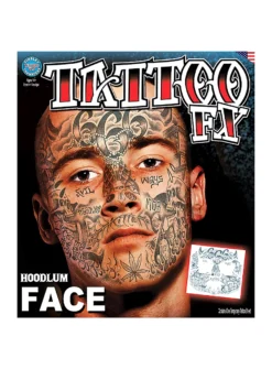 Tatouage Adhésif Pour Le Visage Hoodlum