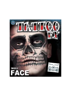 Tatouage Décalcomanie Visage Tête De Mort