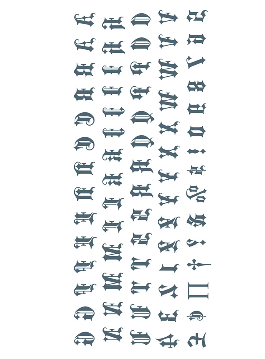 Tatouages Adhésifs De Cheville Alphabet – Image 2