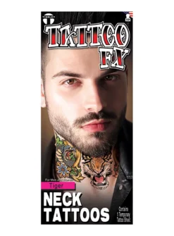 Tatouages Adhésifs Pour Le Cou De Tigres